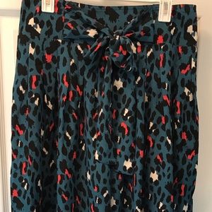 Wide leg tie waist dress pants Size XL